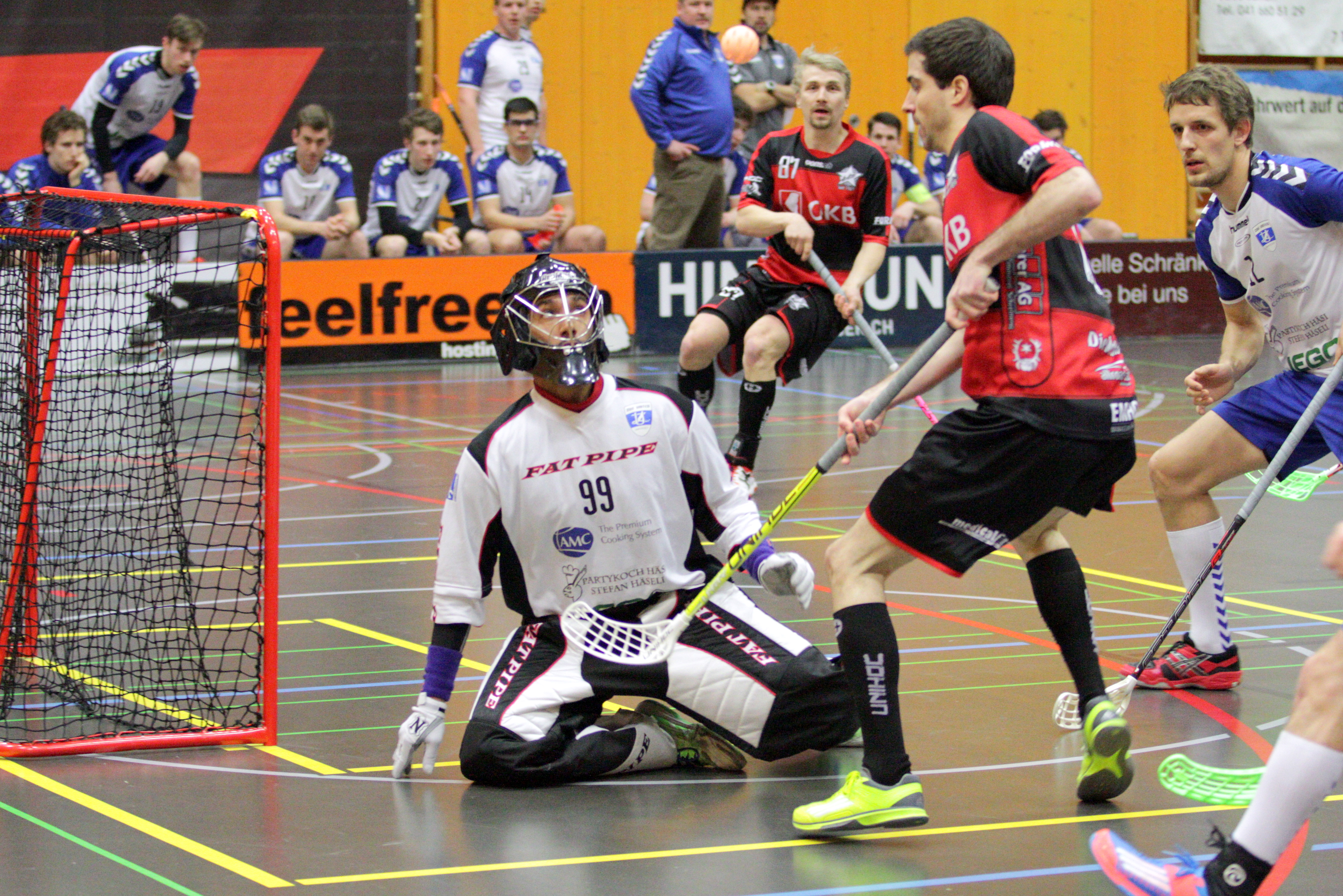 Ad Astra Sarnen, Zug United, Christof Ming, Janson Parathazham, Steven Fiechter, Janne Kainulainen, Janne Aaltonen, Finalrunde, NLB, Floorball, Swiss Unihockey, Unihockey, Sarnen, Zug, Janne Aaltonen