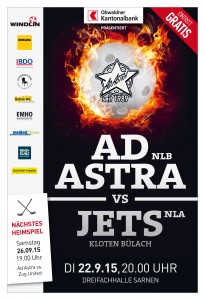 Inserat Aktuell | Cup 1/16-Final: Ad Astra Sarnen - Kloten-Bülach Jets