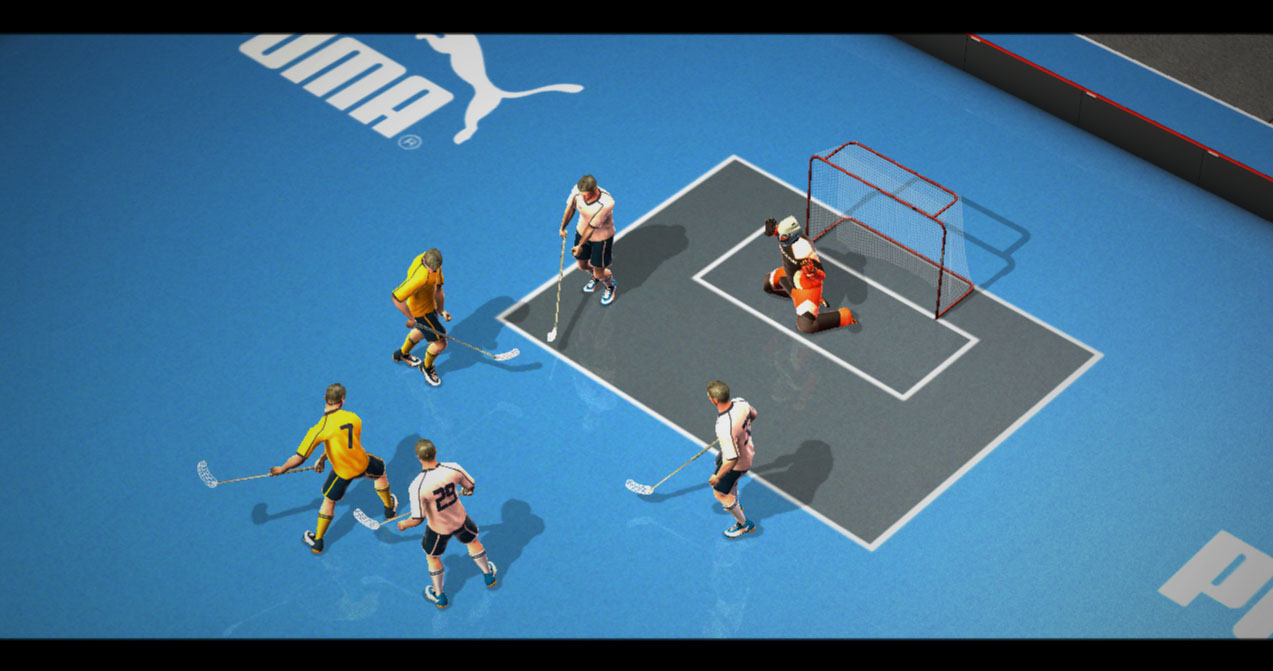 FBL features authentic floorball teams provided by International Floorball Federation and Finnish Salibandyliiga